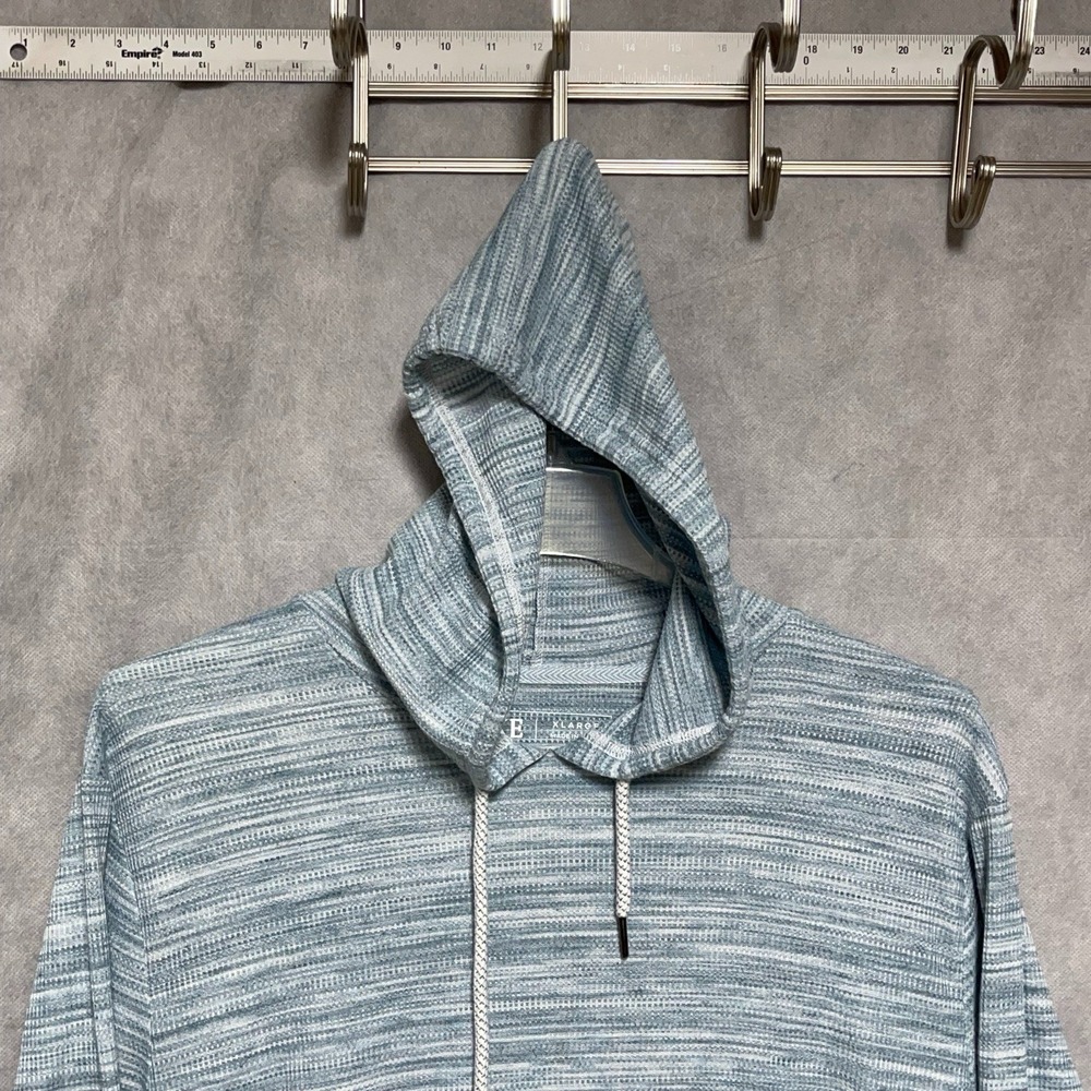 BKE Hoodie Men's XL Blue Murry Textured Marled Knit Lightweight Pullover Buckle